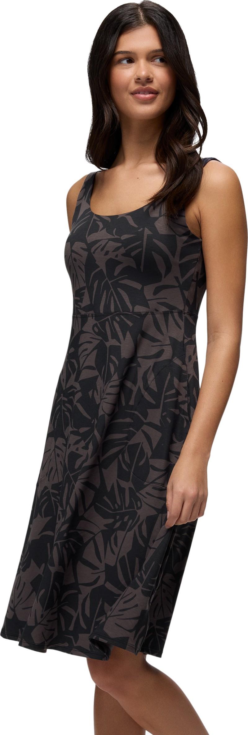 Corrinne Dress - black monstera 1