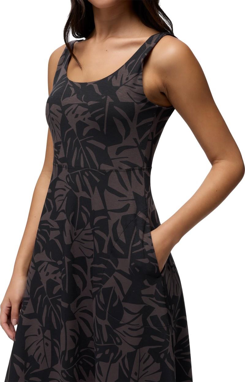 Corrinne Dress - black monstera 1