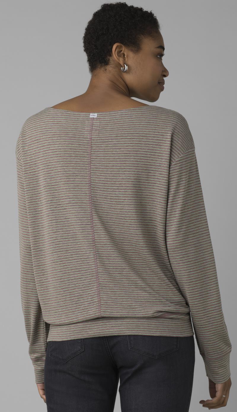 Cozy Up Aires Top - Womens - sage brush stripe 1