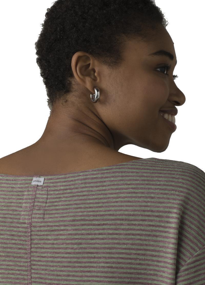 Cozy Up Aires Top - Womens - sage brush stripe 1