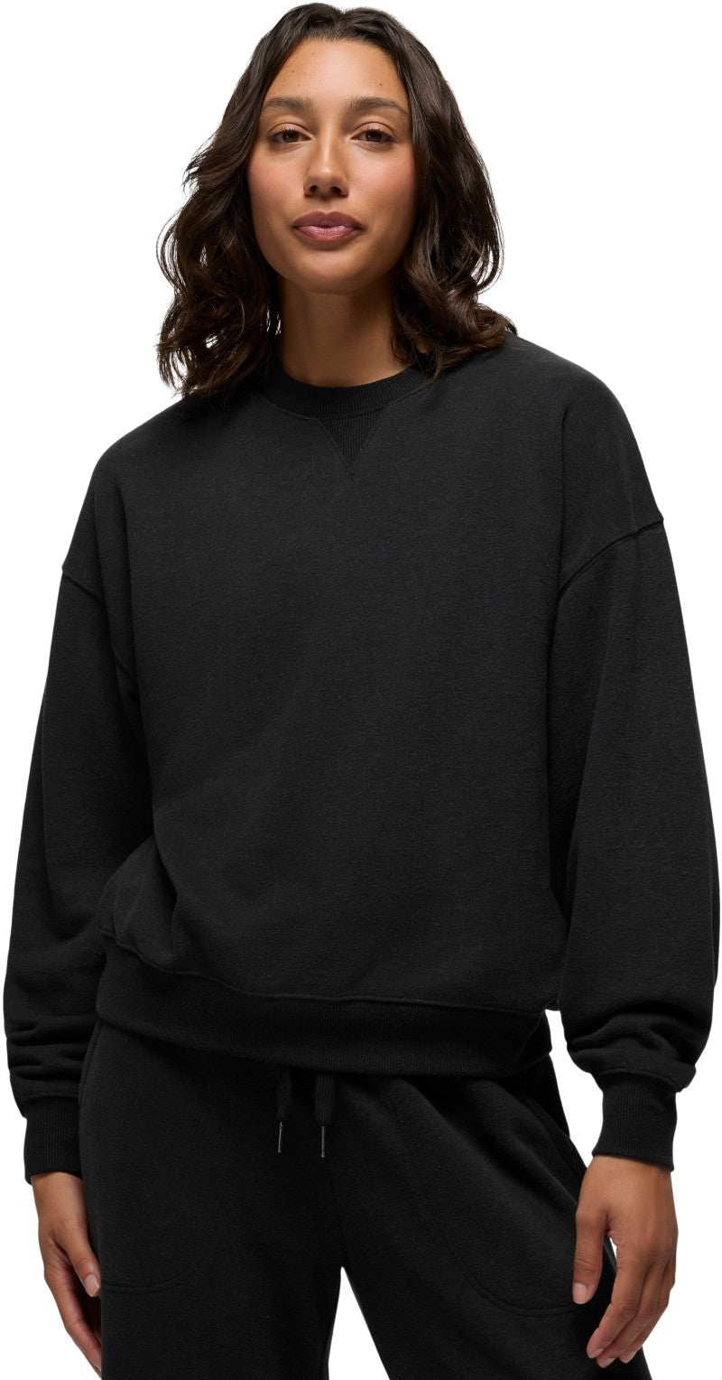 Cozy Up Crew Sweatshirt - Womens - black 1