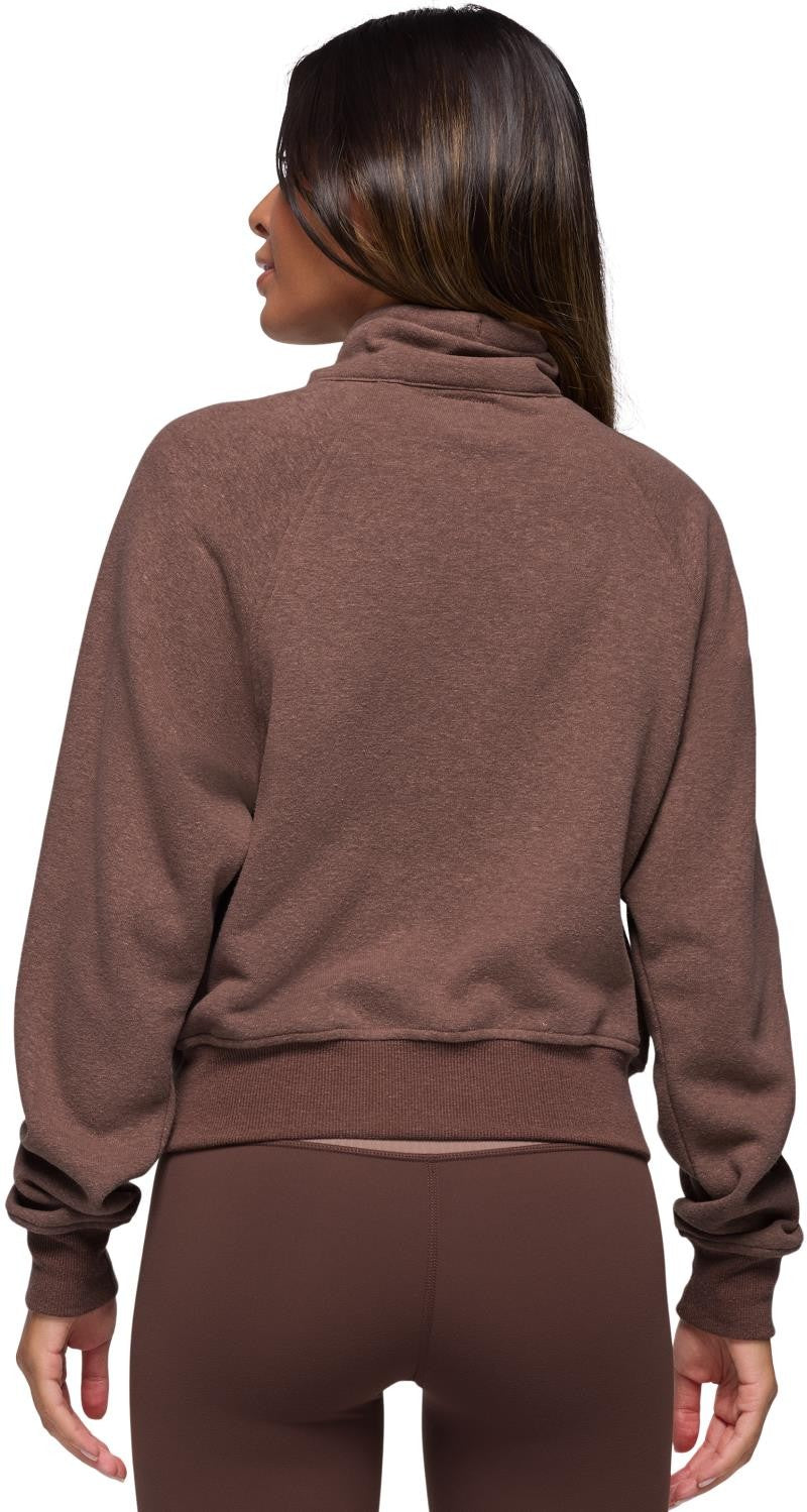 Cozy Up Full Zip - Womens - carob heather 1