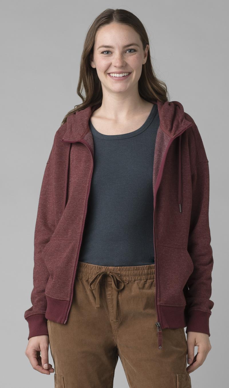 Cozy Up Jacket - Womens - Maroon Heather 4
