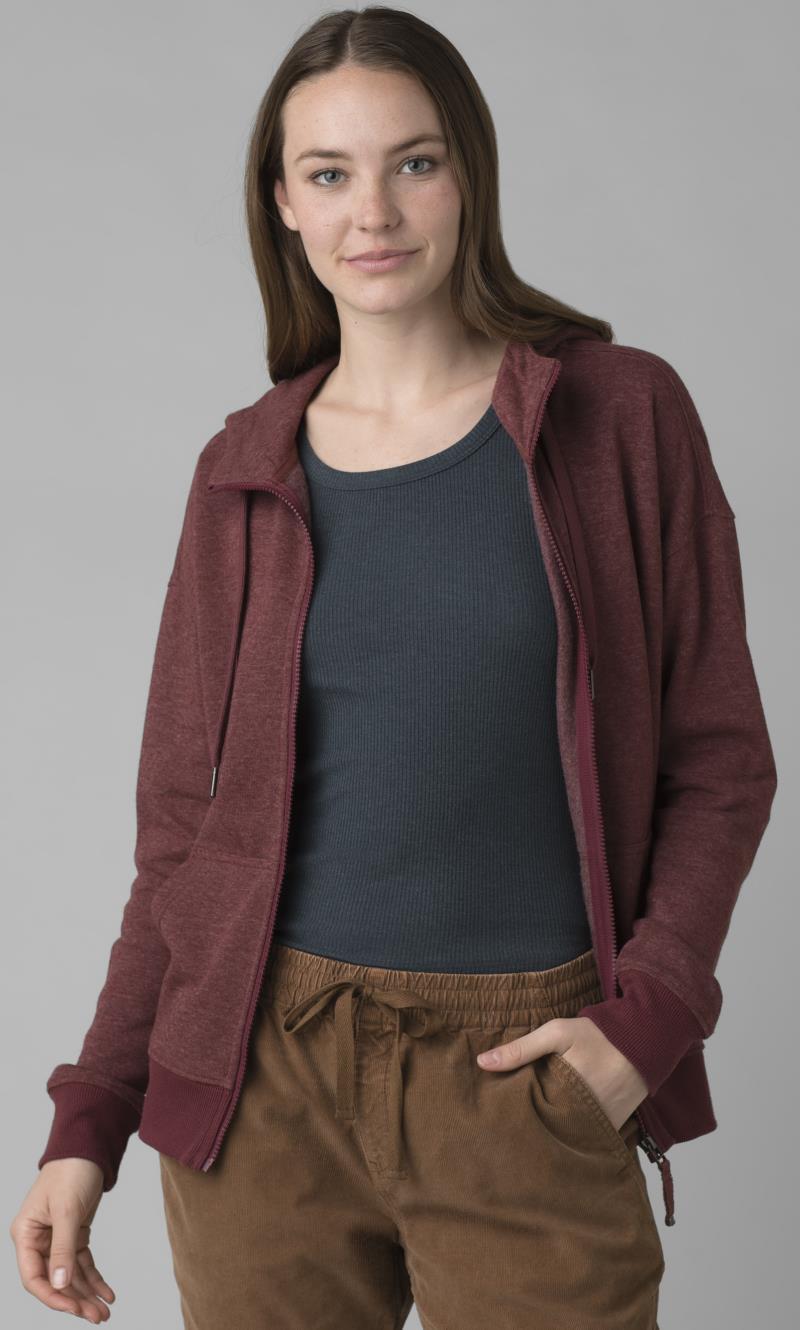Cozy Up Jacket - Womens - Maroon Heather 5