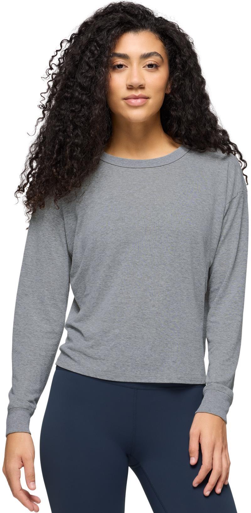Cozy Up LS Crew - Womens - heather grey 1
