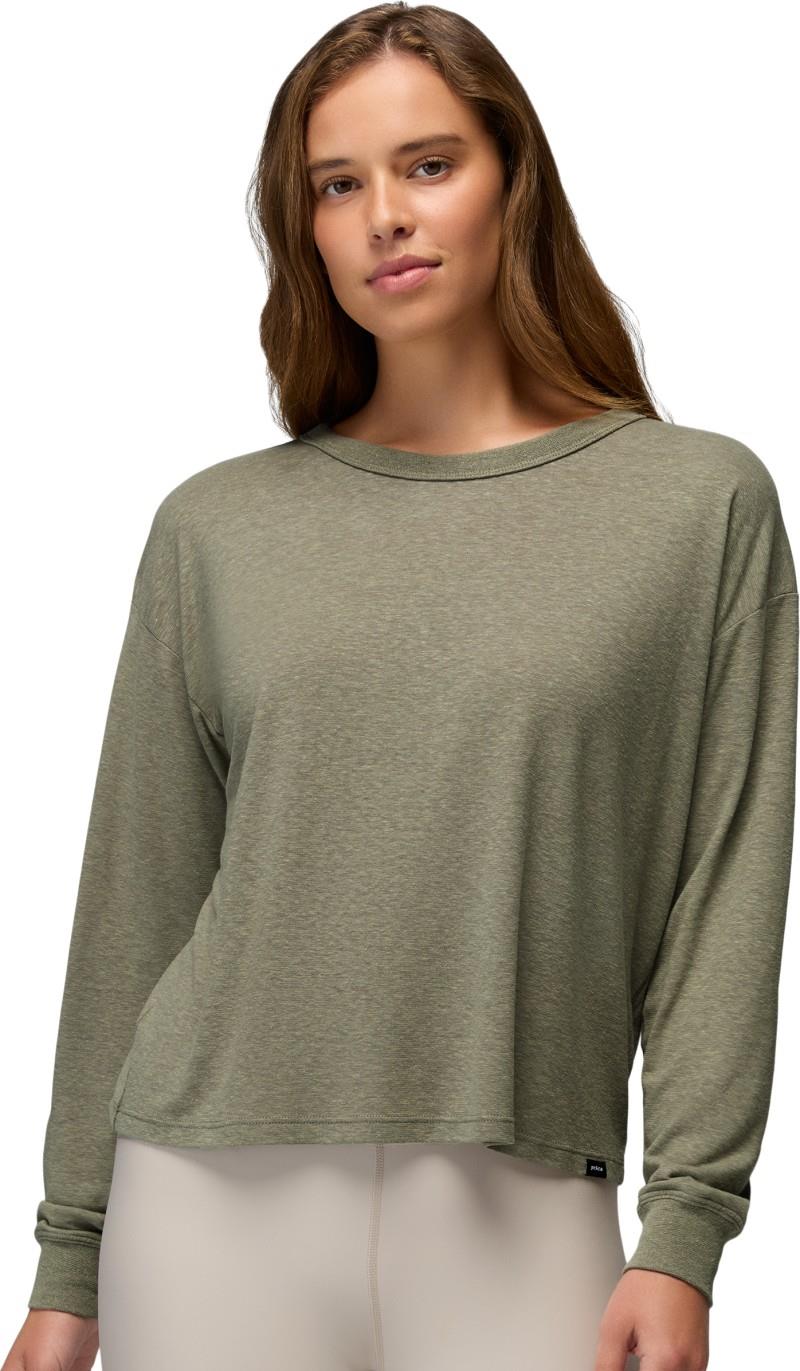 Cozy Up LS Crew - Womens - sage 1