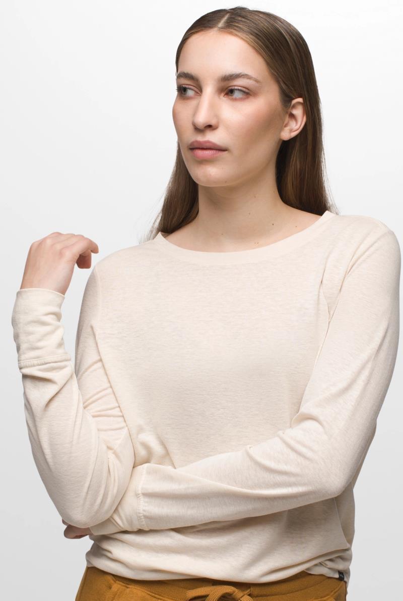 Cozy Up LS Tee - Womens - Canvas Heather 2