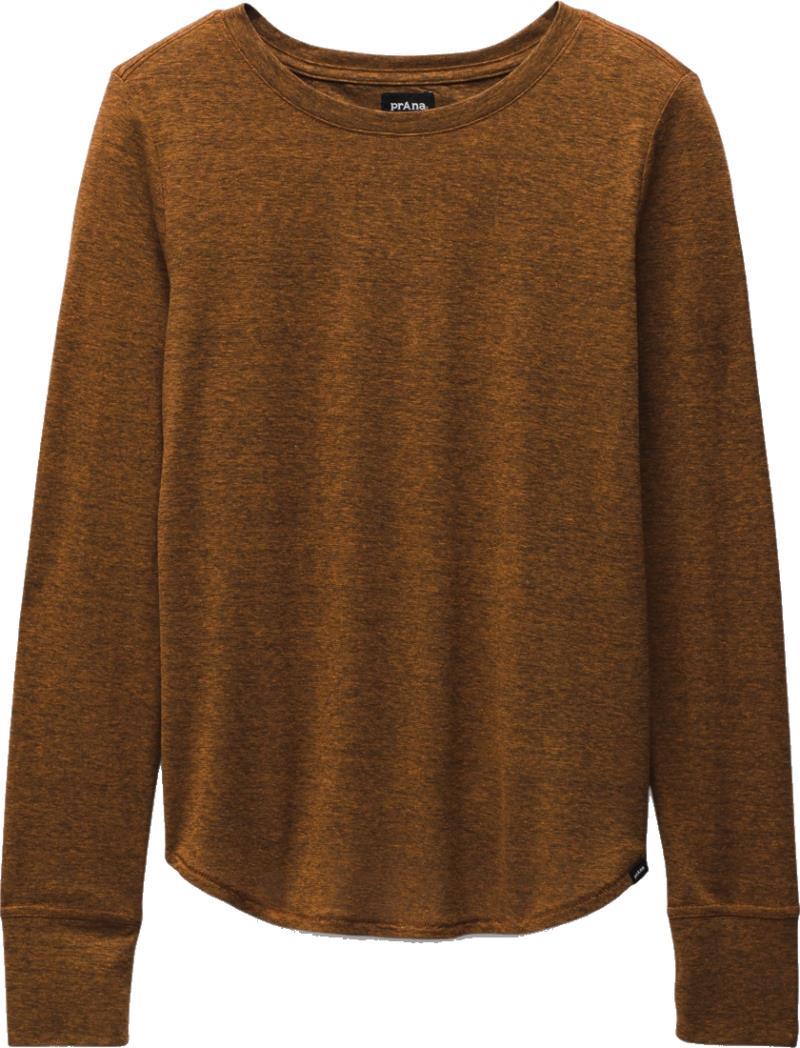 Cozy Up LS Tee - Womens - Clay Heather 1
