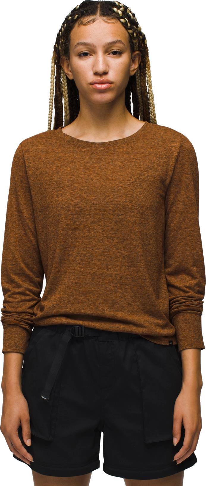 Cozy Up LS Tee - Womens - Clay Heather 2