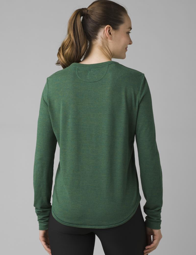 Cozy Up LS Tee - Womens - Deep Pine Heather 3