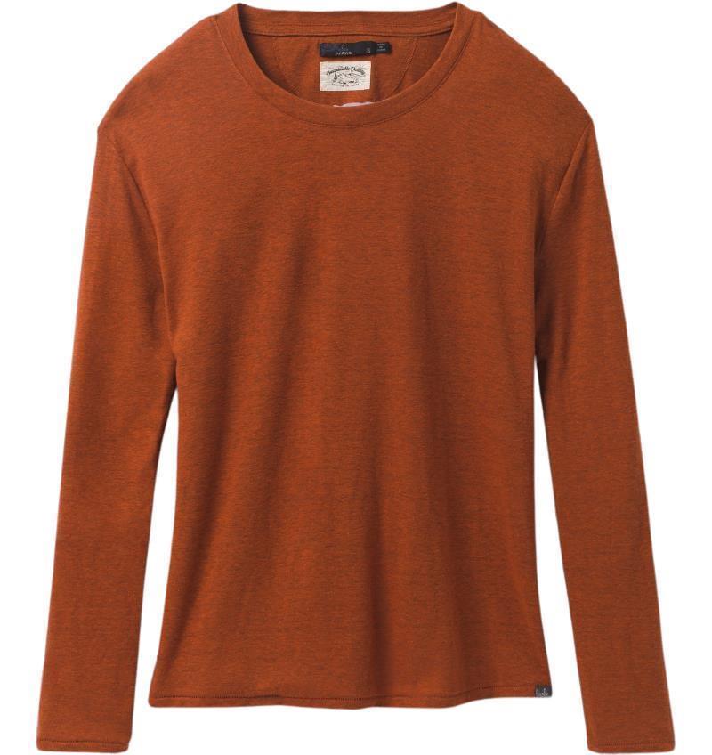 Cozy Up LS Tee - Womens - Gingerbread Heather 1