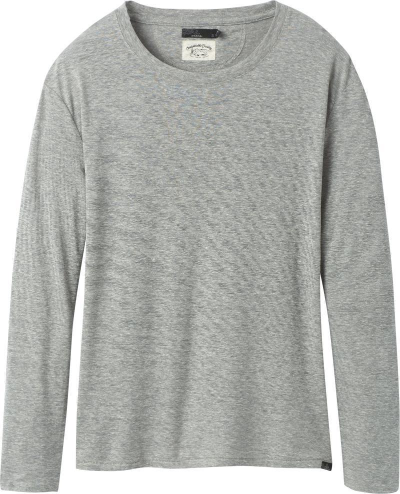 Cozy Up LS Tee - Womens - heather grey 1