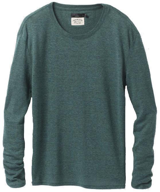 Cozy Up LS Tee - Womens - peacock heather 1