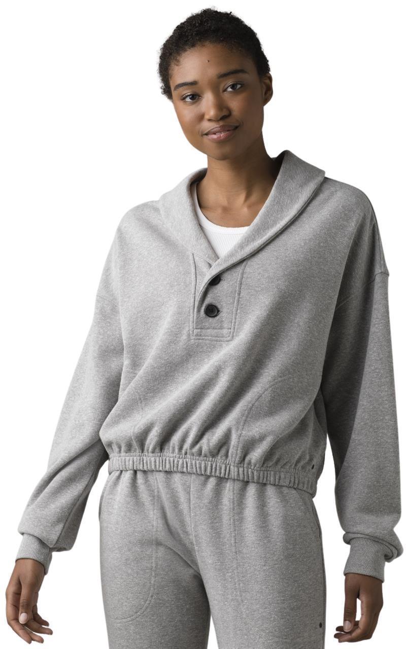 Cozy Up Michie Top - Womens - heather grey 1