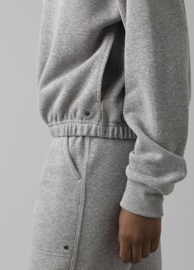 Cozy Up Michie Top - Womens - heather grey 1