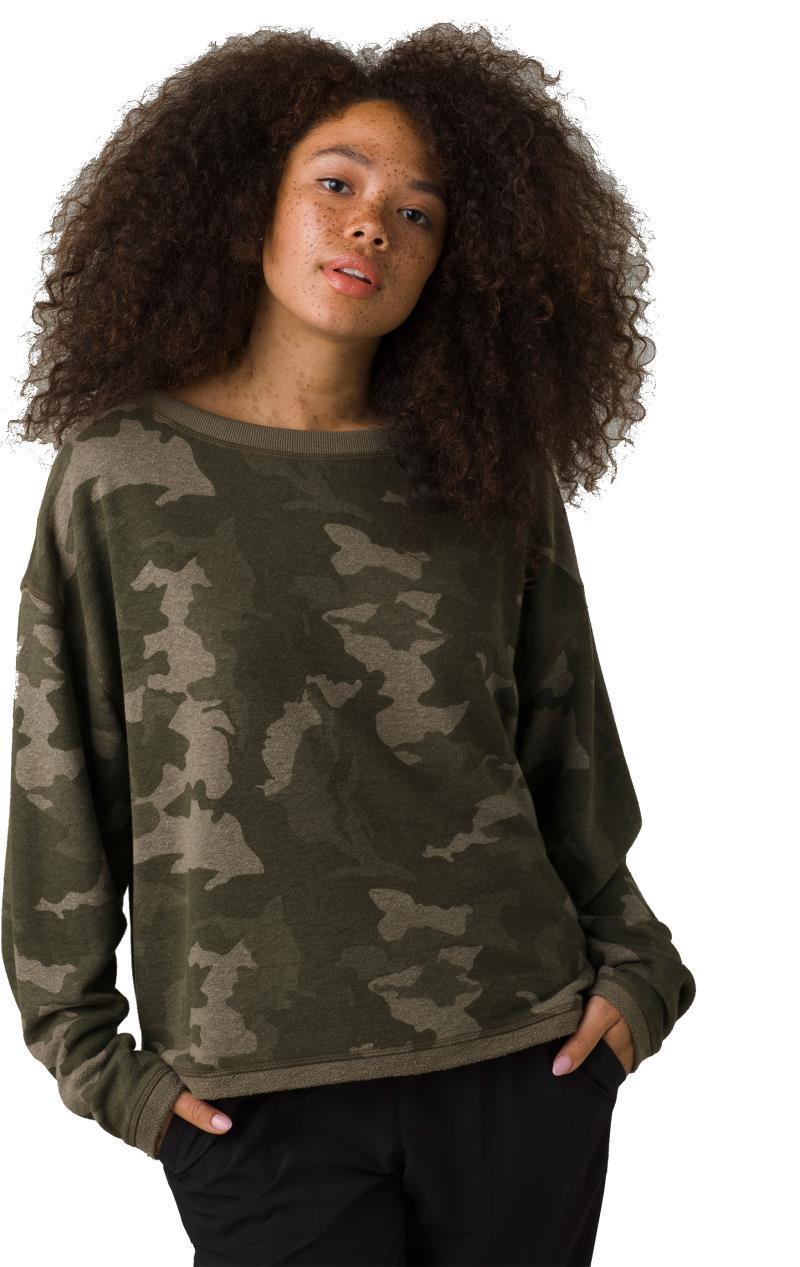 Cozy Up Polmdale Top - Womens - sage camo 1