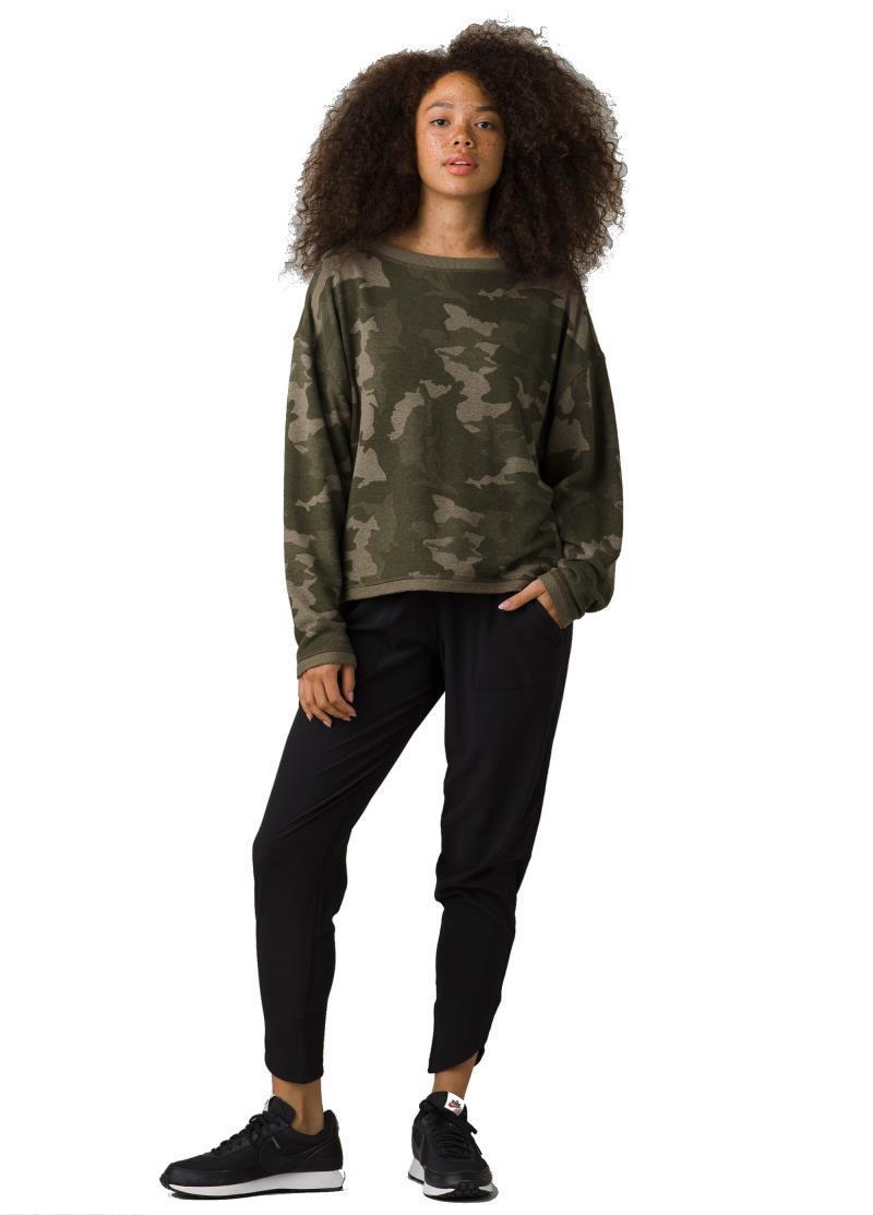 Cozy Up Polmdale Top - Womens - sage camo 1