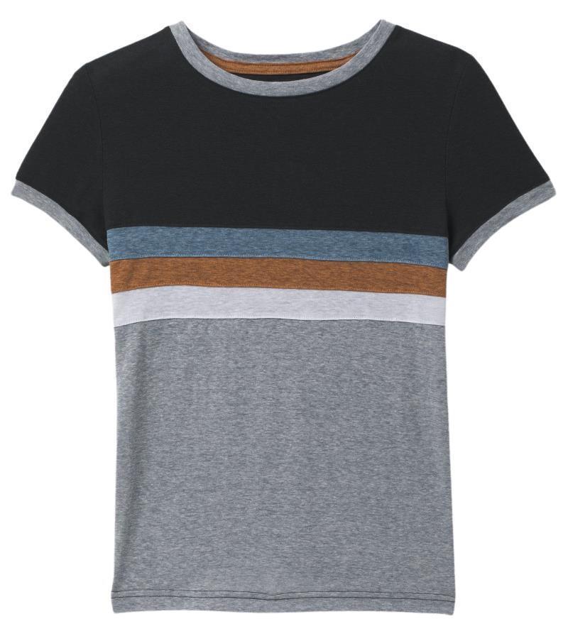 Cozy Up Ringer Tee - Womens - Black 1