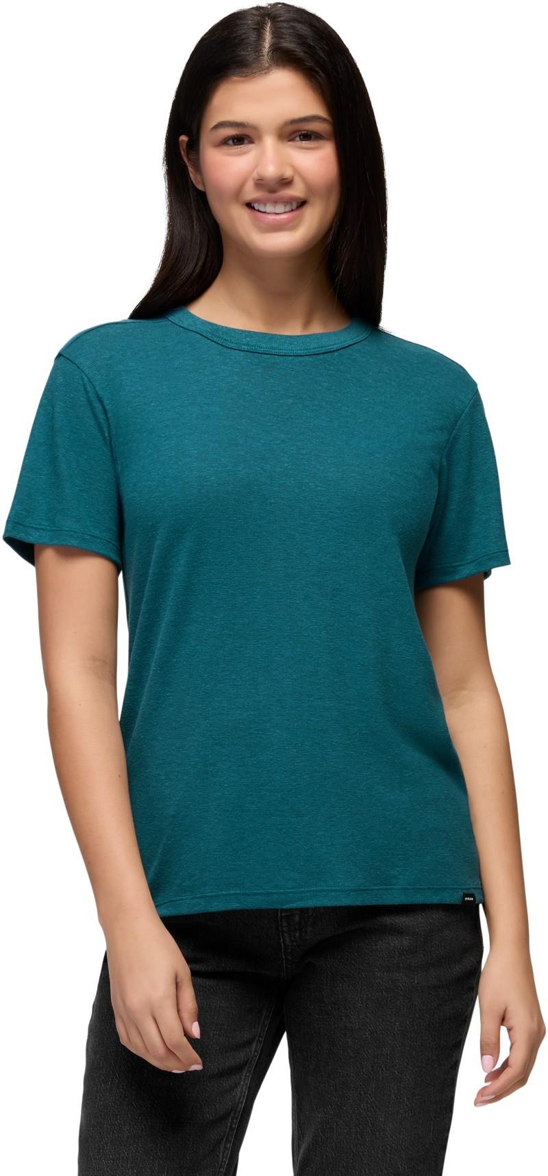 Cozy Up SS Crew - Womens - blue coral 1