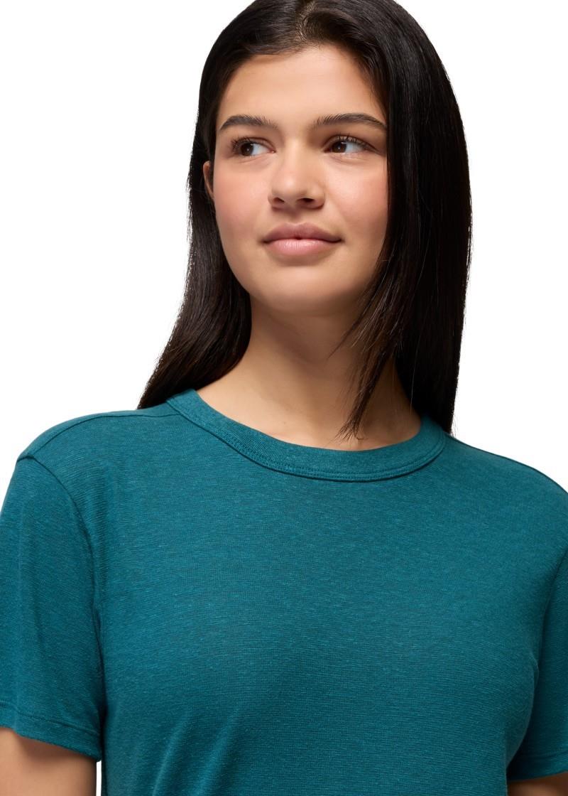 Cozy Up SS Crew - Womens - blue coral 1