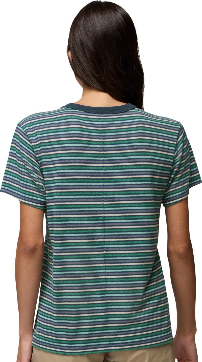 Cozy Up SS Crew - Womens - bluff blue stripe 1