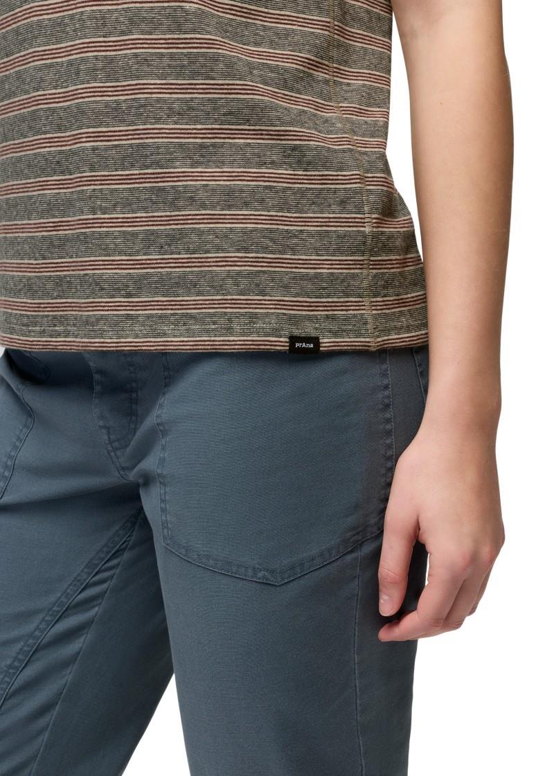 Cozy Up SS Crew - Womens - cacao stripe 1