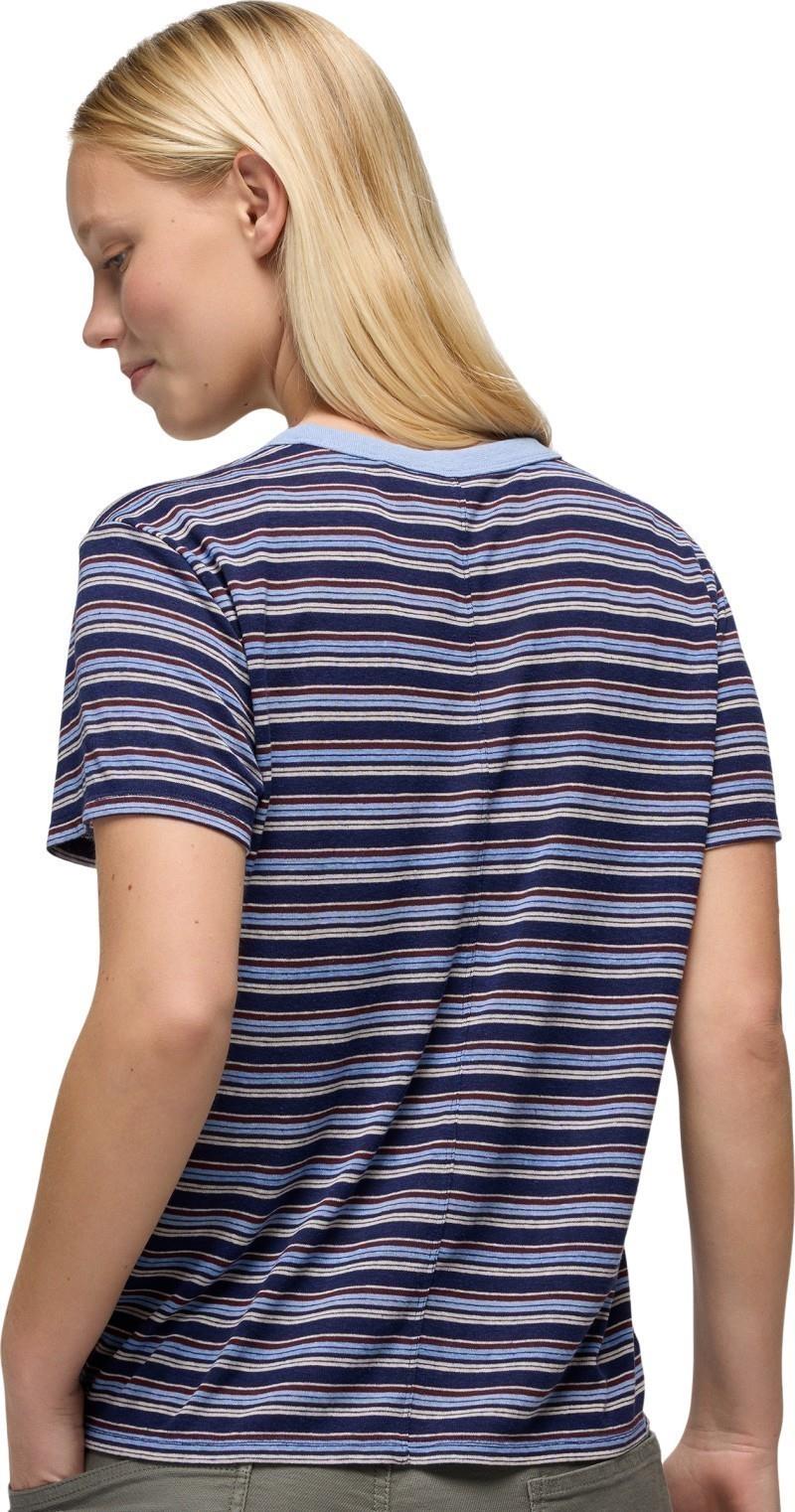 Cozy Up SS Crew - Womens - capulet blue stripe 1