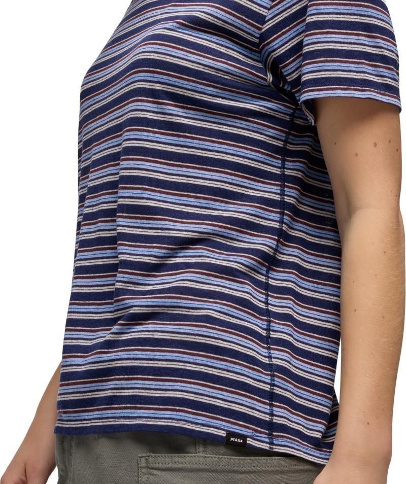 Cozy Up SS Crew - Womens - capulet blue stripe 1