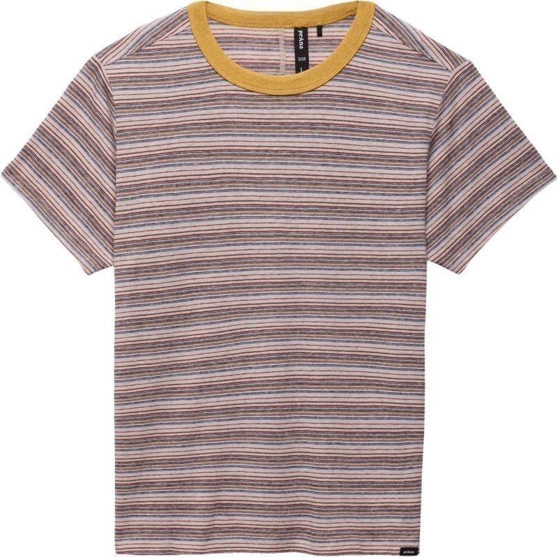 Cozy Up SS Crew - Womens - dijon stripe 1