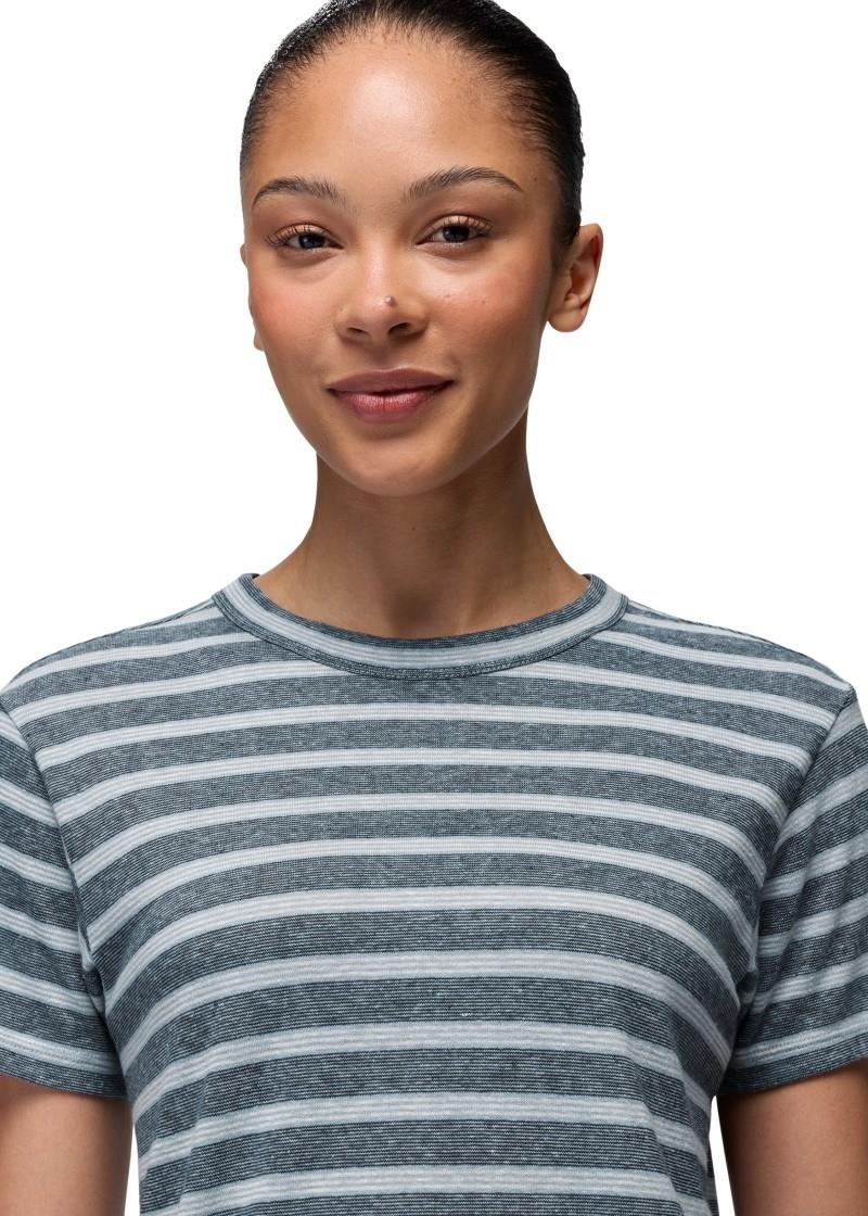 Cozy Up SS Crew - Womens - glacier skies stripe 1