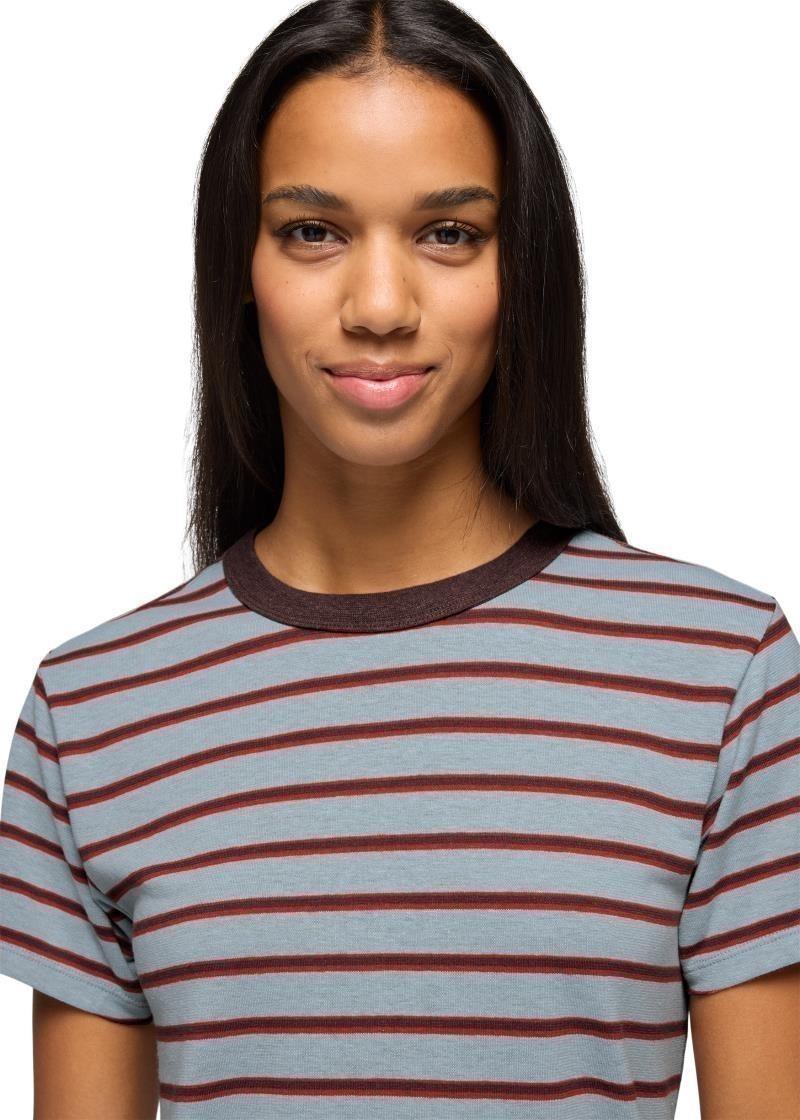 Cozy Up SS Crew - Womens - saltwater stripe 1