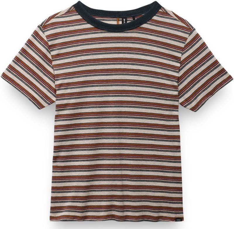 Cozy Up SS Crew - Womens - stormy night stripe 1