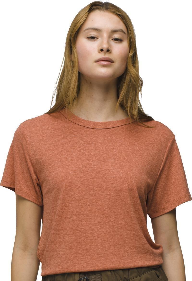 Cozy Up SS Crew - Womens - terracotta 1