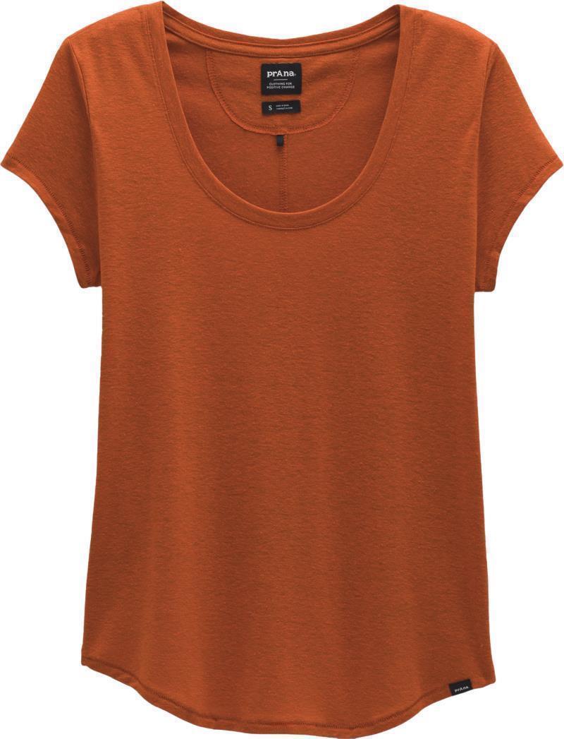 Cozy Up Scoop Neck Tee - Womens - Fireside Heather 1