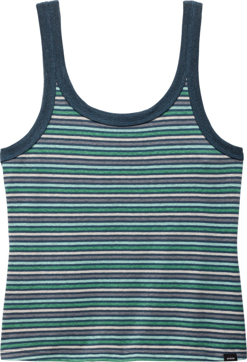 Cozy Up Scoop Tank - Womens - bluff blue stripe 1