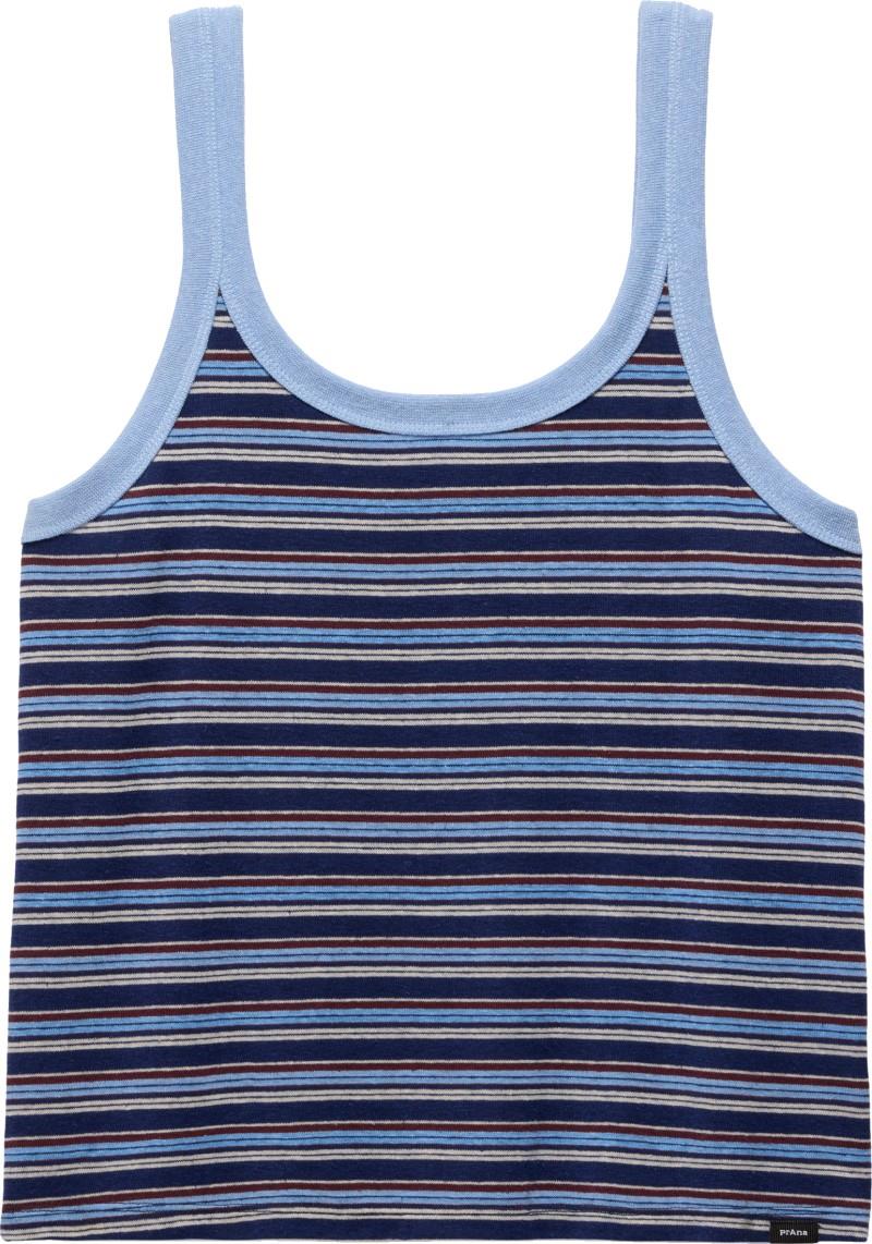 Cozy Up Scoop Tank - Womens - capulet blue stripe 1