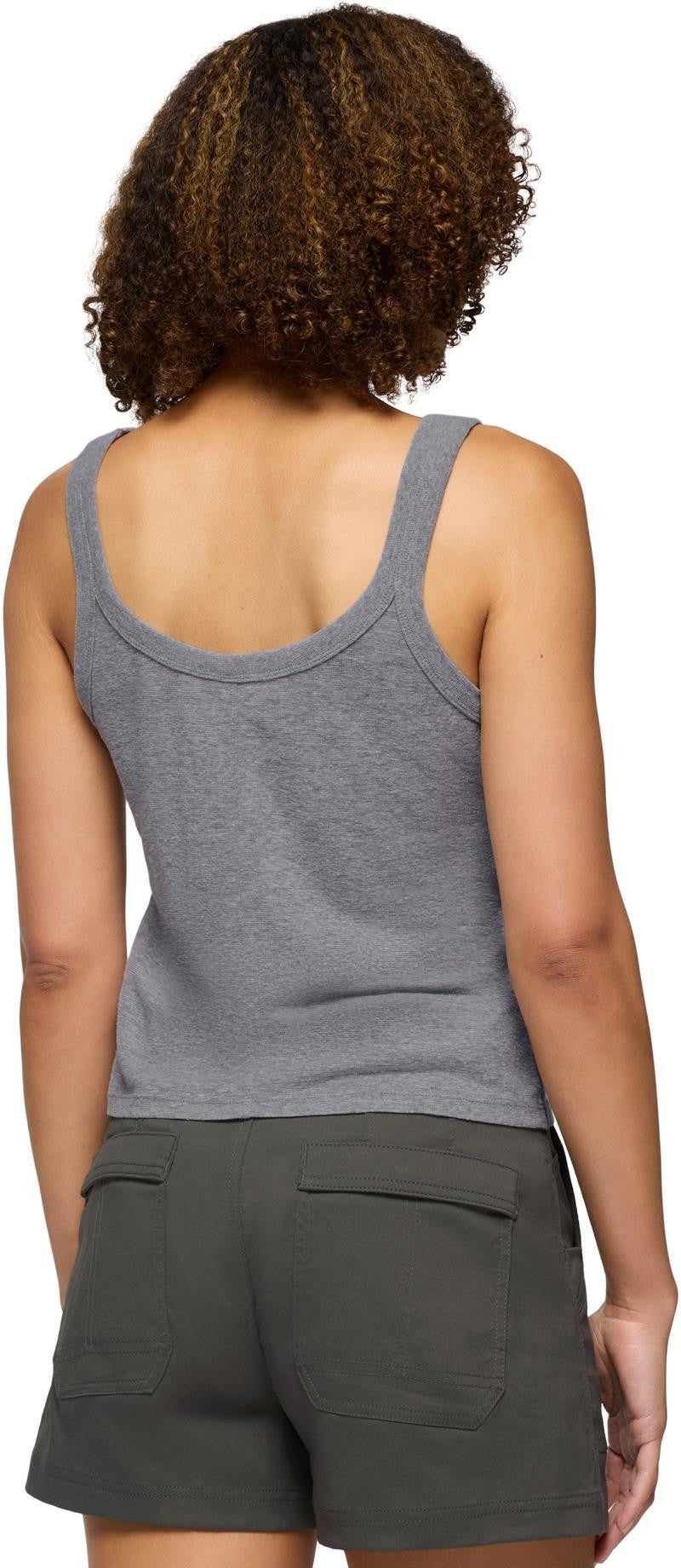 Cozy Up Scoop Tank - Womens - heather grey 1