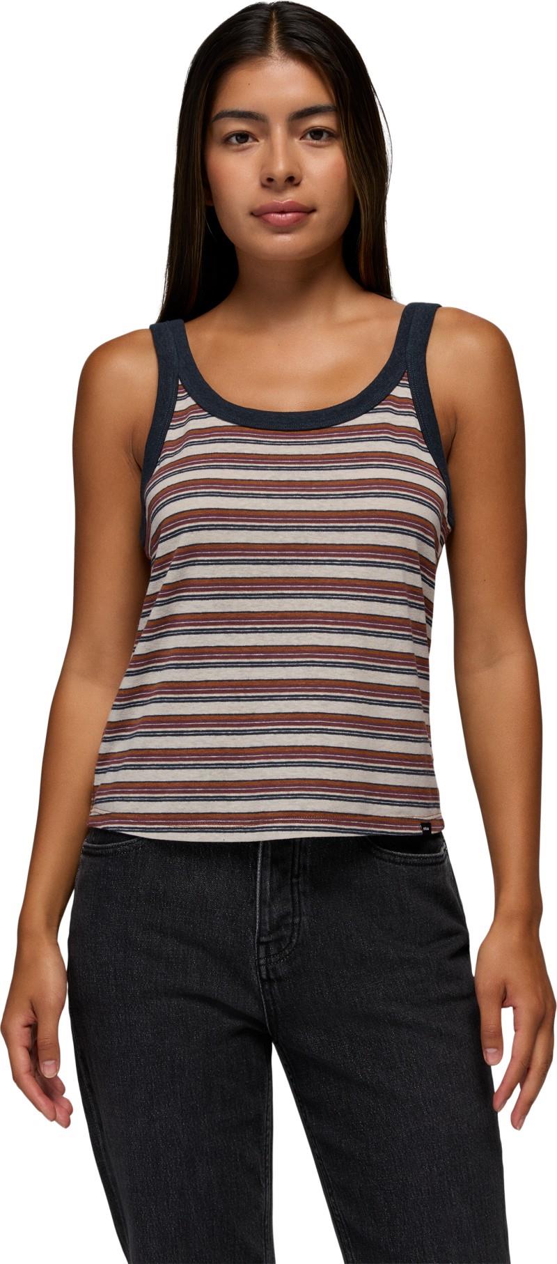 Cozy Up Scoop Tank - Womens - stormy night stripe 1