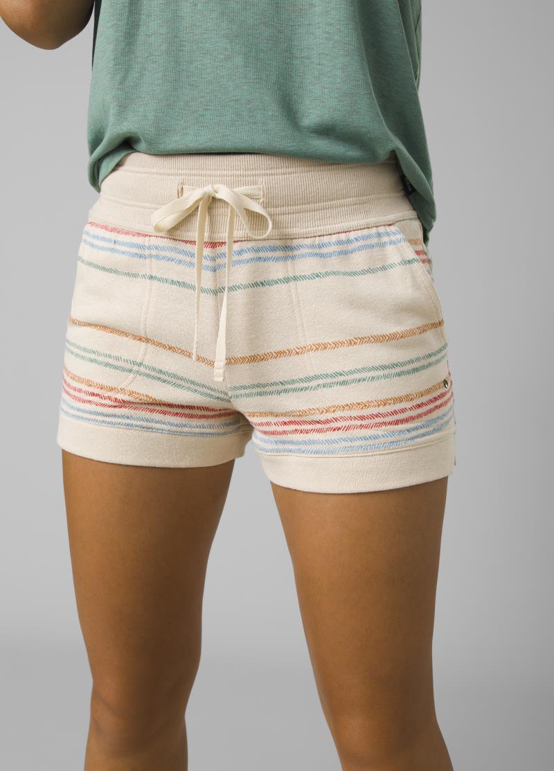 Cozy Up Shorts, 3" Inseam - Womens - Canvas Multi Stripe 2