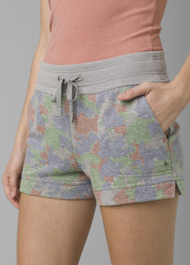 Cozy Up Shorts, 3" Inseam - Womens - Heather Grey Montage 4