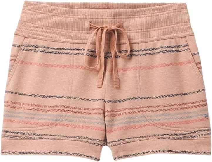 Cozy Up Shorts, 3" Inseam - Womens - Pink Sand Multi Stripe 1