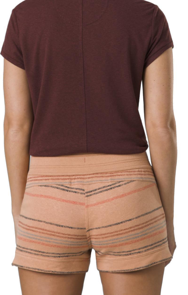 Cozy Up Shorts, 3" Inseam - Womens - Pink Sand Multi Stripe 3