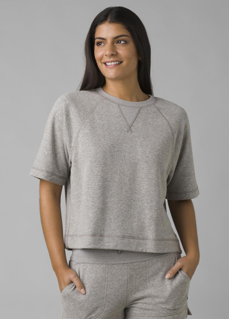 Cozy Up Sunfair Top - Womens - heather grey 1