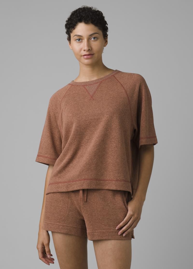 Cozy Up Sunfair Top - Womens - terra heather 1