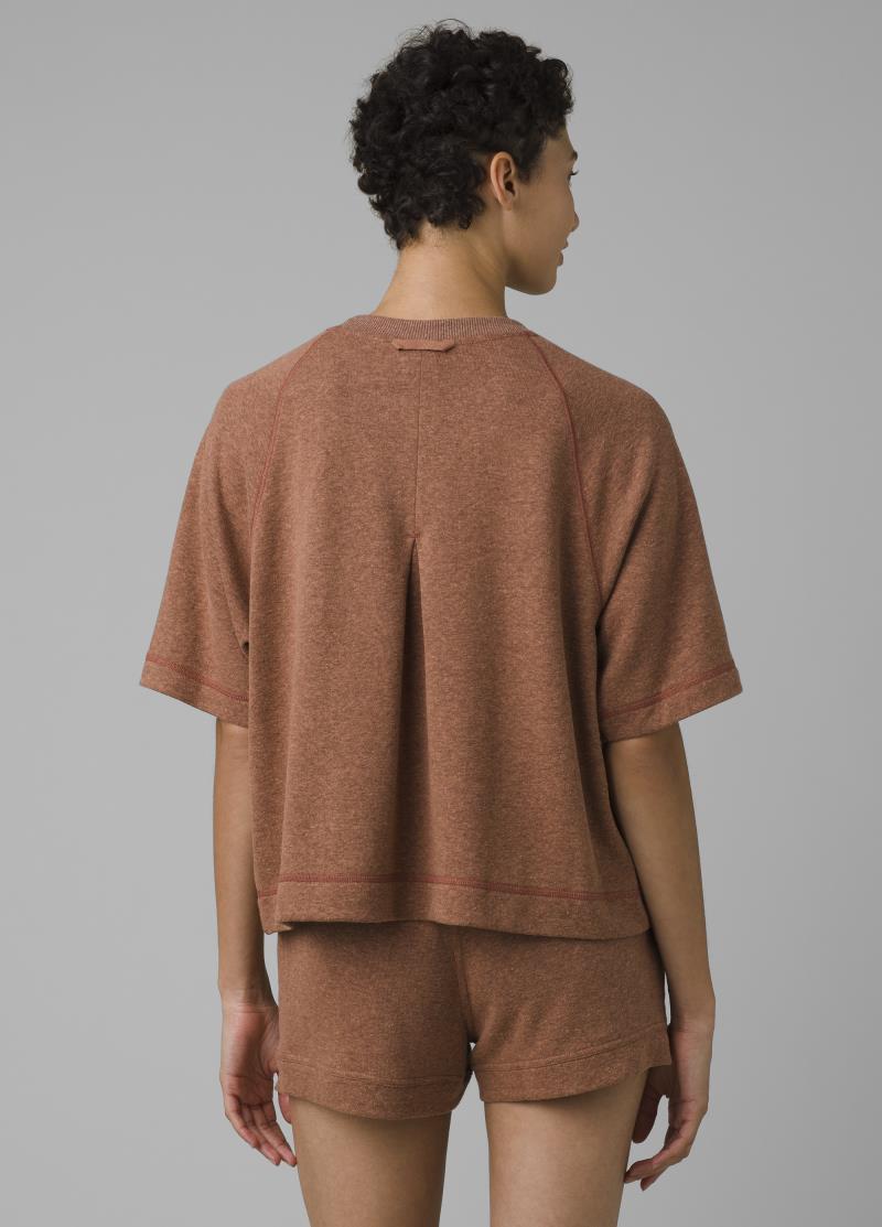 Cozy Up Sunfair Top - Womens - terra heather 1