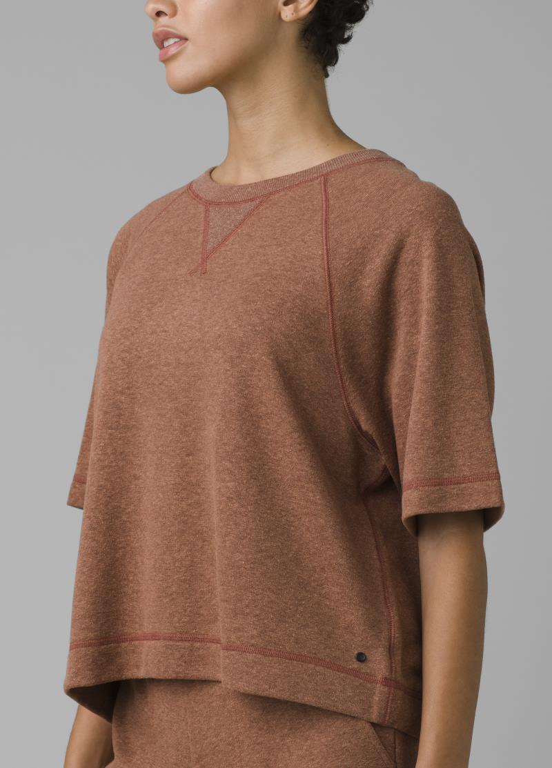Cozy Up Sunfair Top - Womens - terra heather 1
