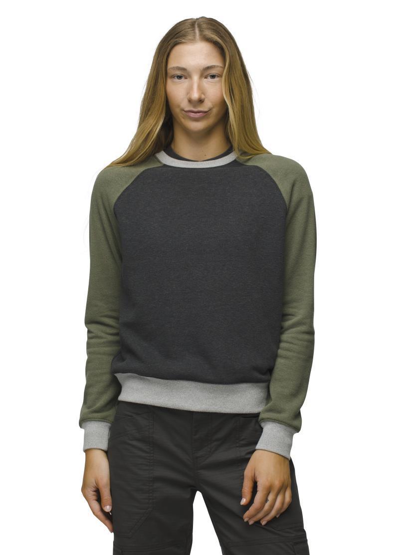 Cozy Up Sweatshirt - Womens - rye green block 1