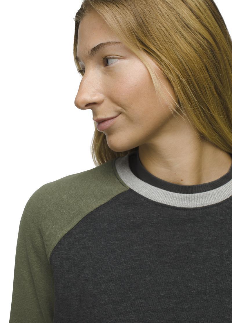 Cozy Up Sweatshirt - Womens - rye green block 1
