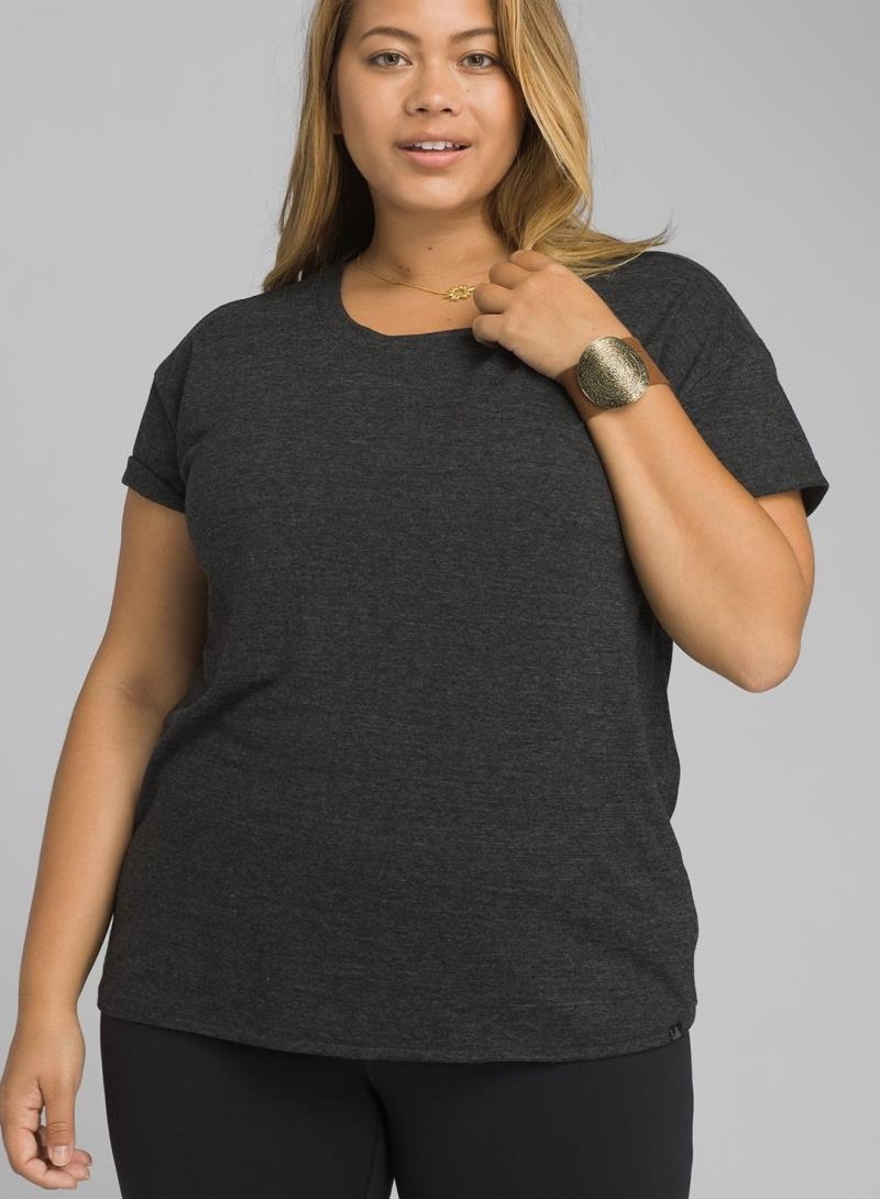 Cozy Up T-Shirt Plus - Womens - Charcoal Heather 2