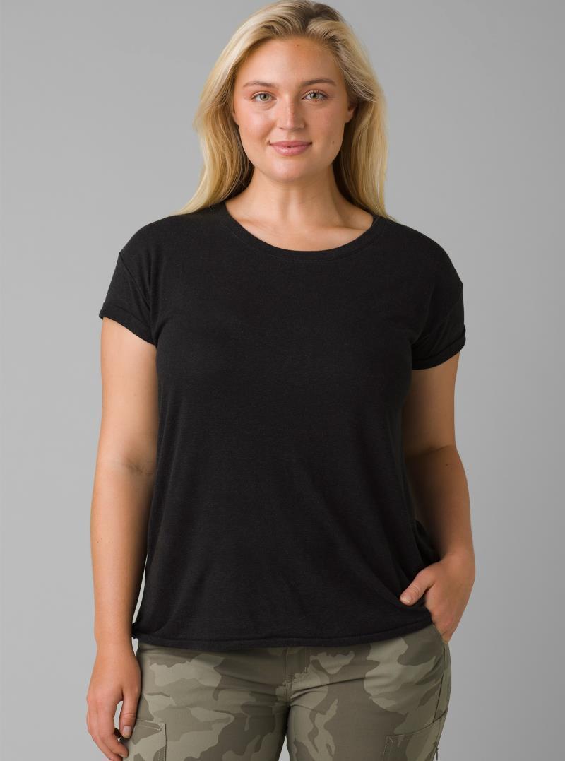 Cozy Up T-Shirt - Womens - Black 2